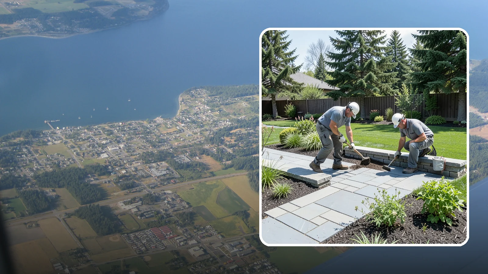 Decorative Stone Installation in Coupeville, Island County, WA - Custom blends of accent stone tailored to your beds, borders, and hardscape for a cohesive designed look.
