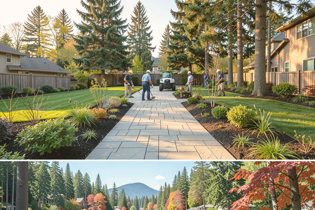Decorative Stone Installation in Covington, King County, WA - Decorative stone can be installed in any season, though the drier summer months make grading and layout across multiple beds much...