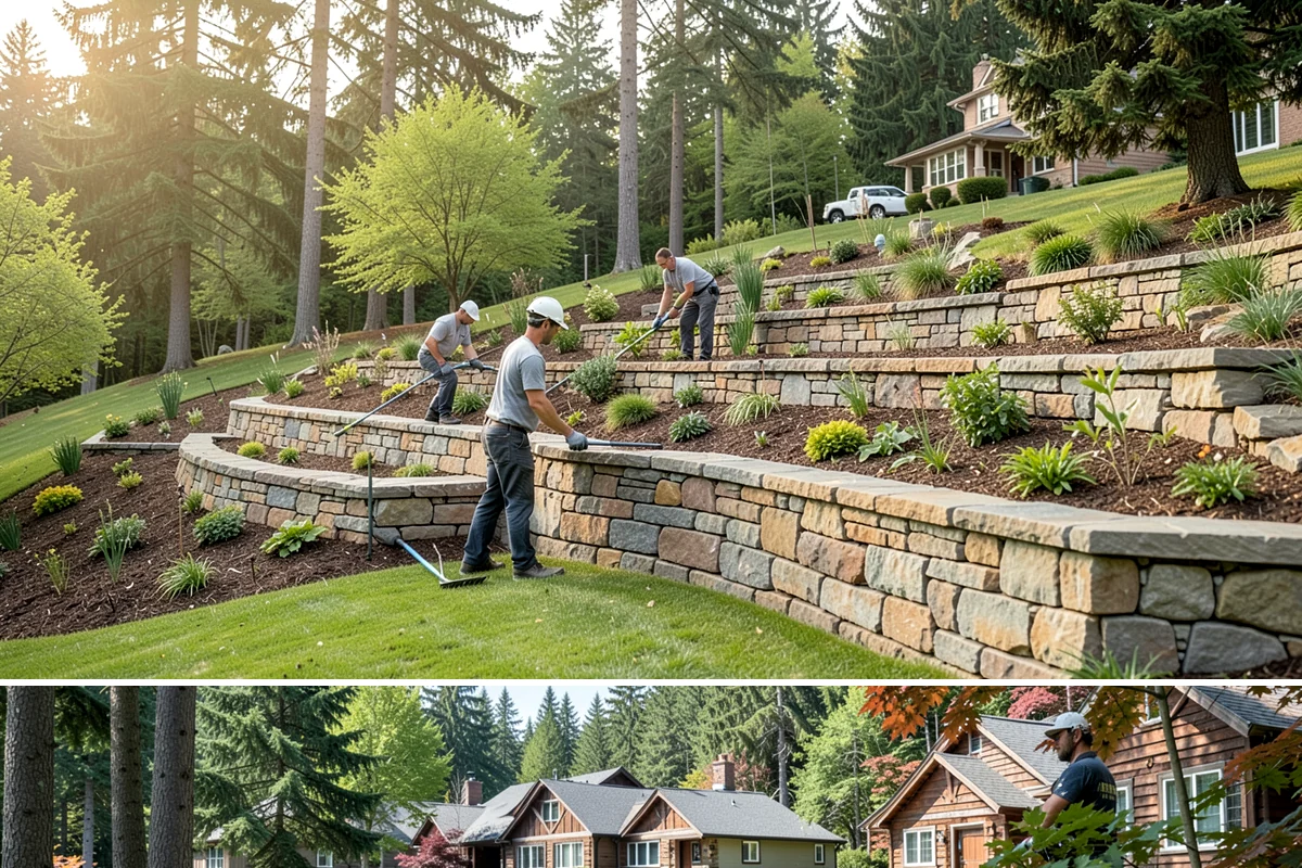 Decorative Stone Installation in Edgewood, Pierce County, WA - Decorative stone can be installed in any season, though the drier summer months make grading and layout across multiple beds much...