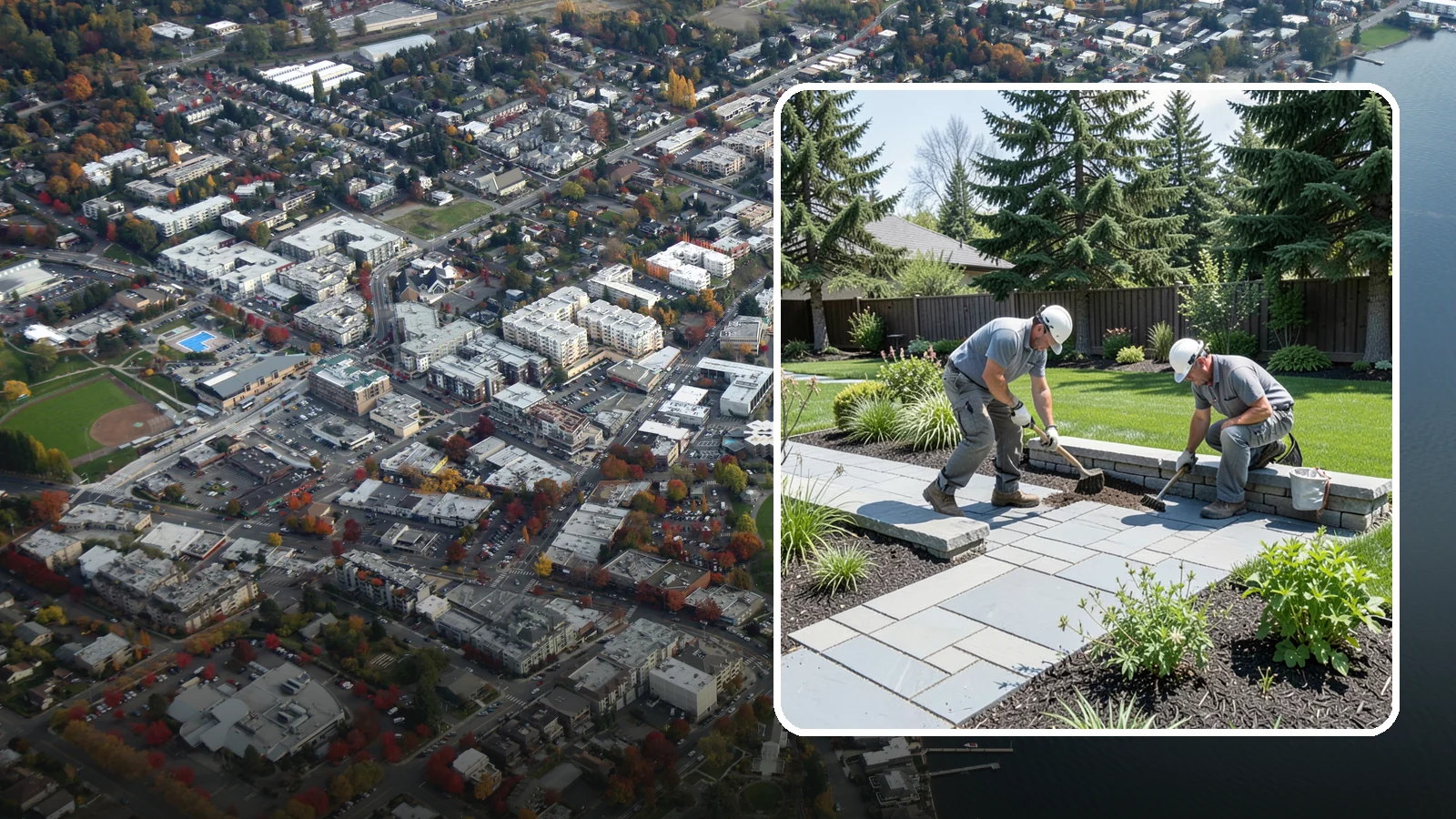 Decorative Stone Installation in Kirkland, King County, WA - Custom blends of accent stone tailored to your beds, borders, and hardscape for a cohesive designed look.