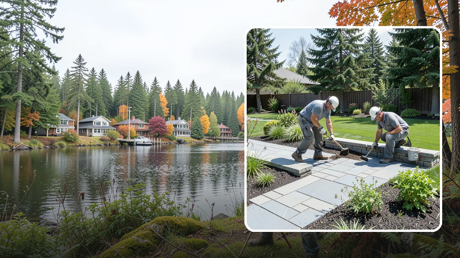 Decorative Stone Installation in La Conner, Skagit County, WA - Custom blends of accent stone tailored to your beds, borders, and hardscape for a cohesive designed look.