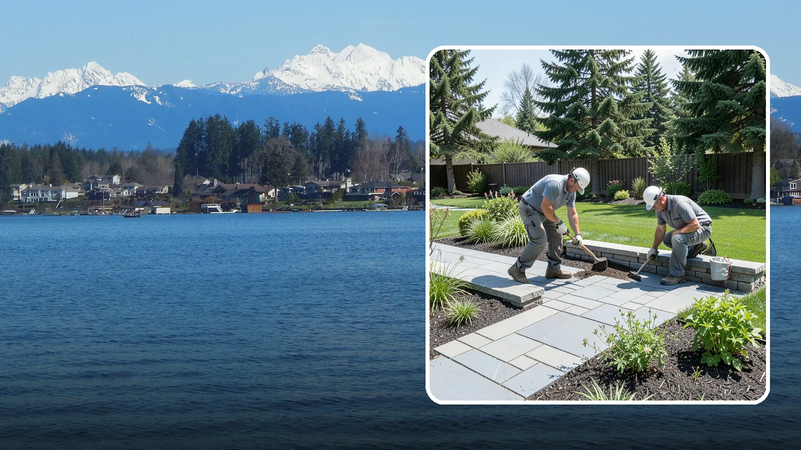 Decorative Stone Installation in Lake Stevens, Snohomish County, WA - Custom blends of accent stone tailored to your beds, borders, and hardscape for a cohesive designed look.