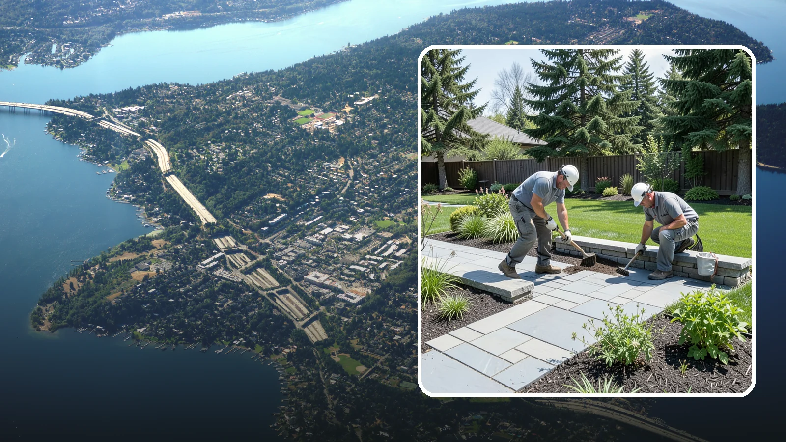 Decorative Stone Installation in Mercer Island, King County, WA - Custom blends of accent stone tailored to your beds, borders, and hardscape for a cohesive designed look.