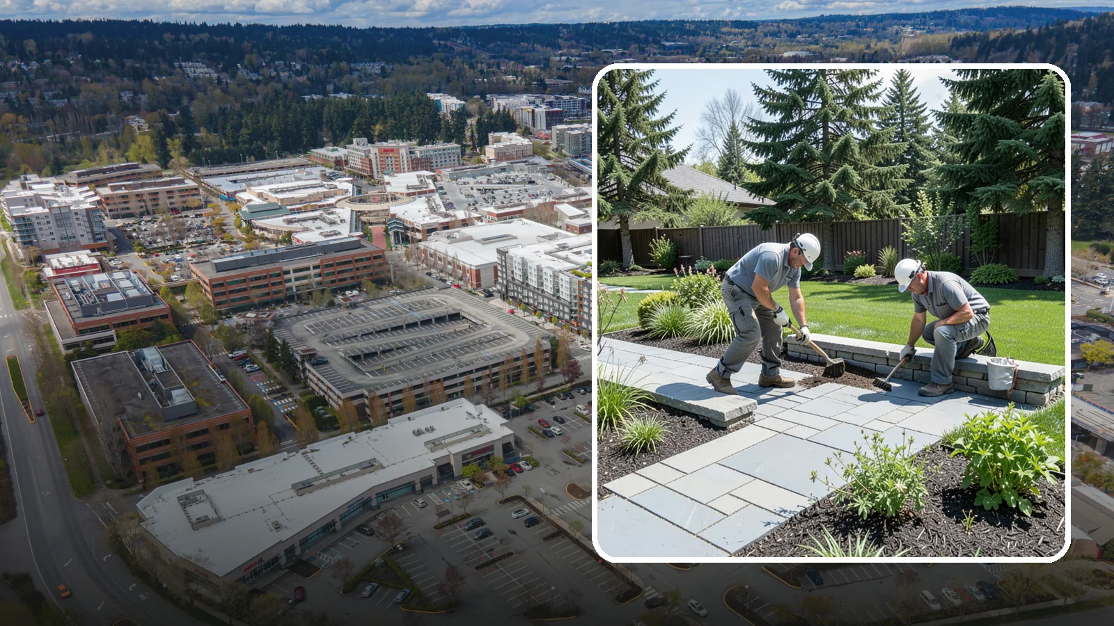 Decorative Stone Installation in Redmond, King County, WA - Custom blends of accent stone tailored to your beds, borders, and hardscape for a cohesive designed look.