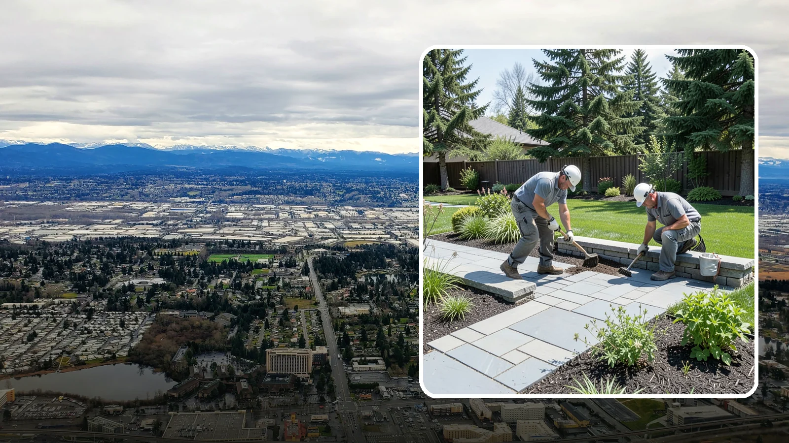 Decorative Stone Installation in SeaTac, King County, WA - Custom blends of accent stone tailored to your beds, borders, and hardscape for a cohesive designed look.