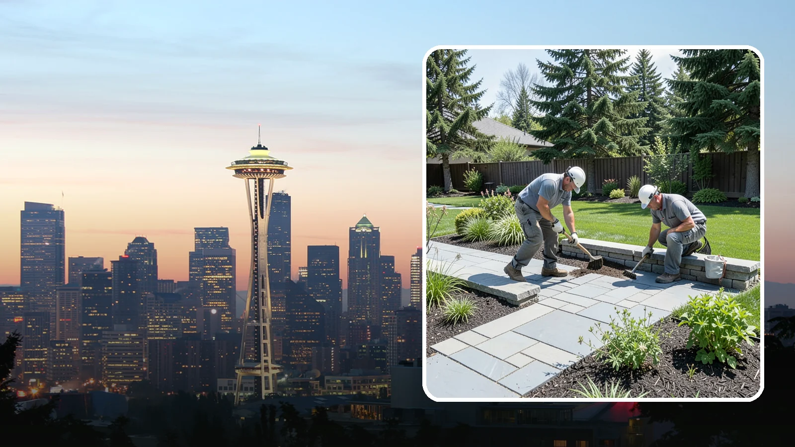 Decorative Stone Installation in Seattle, King County, WA - Custom blends of accent stone tailored to your beds, borders, and hardscape for a cohesive designed look.