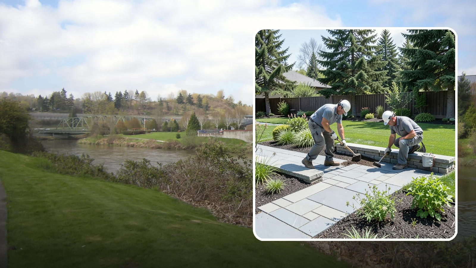 Decorative Stone Installation in Tukwila, King County, WA - Custom blends of accent stone tailored to your beds, borders, and hardscape for a cohesive designed look.