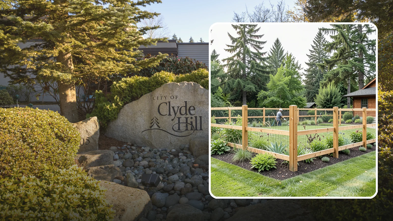 Deer Fencing in Clyde Hill, King County, WA - Tall, effective deer fencing that protects gardens and landscapes from browsing deer damage.