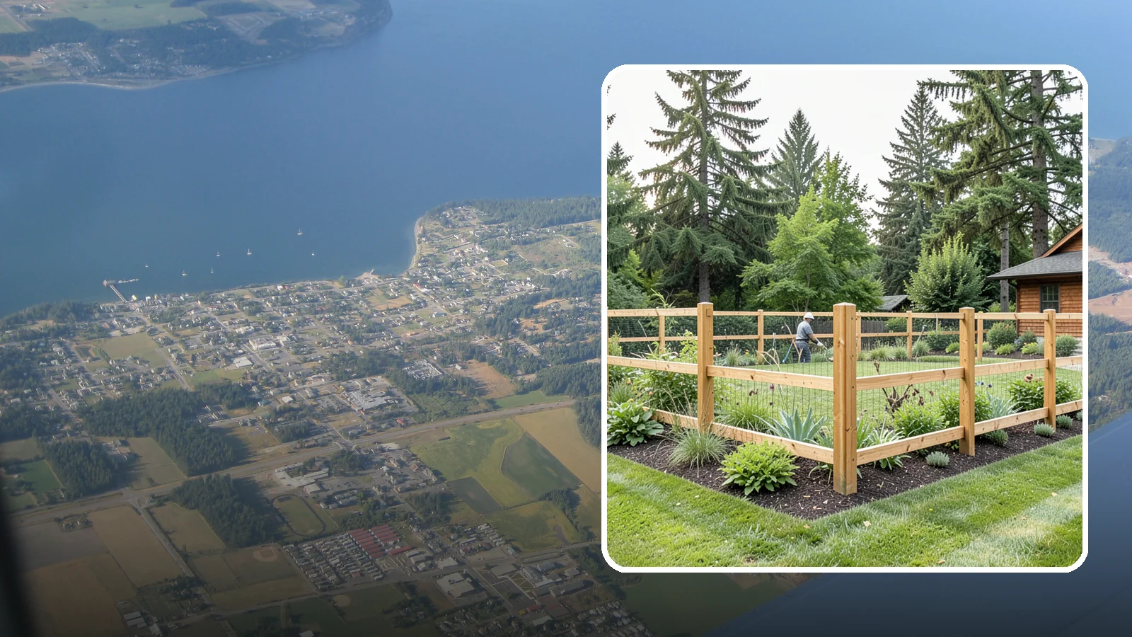 Deer Fencing in Coupeville, Island County, WA - Tall, effective deer fencing that protects gardens and landscapes from browsing deer damage.