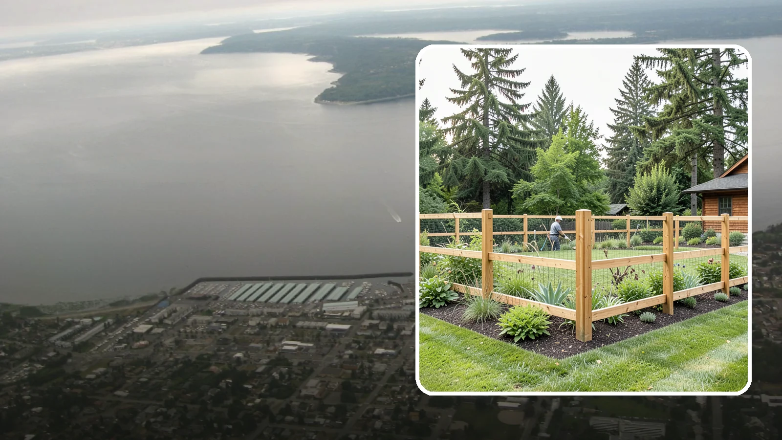 Deer Fencing in Des Moines, King County, WA - Tall, effective deer fencing that protects gardens and landscapes from browsing deer damage.