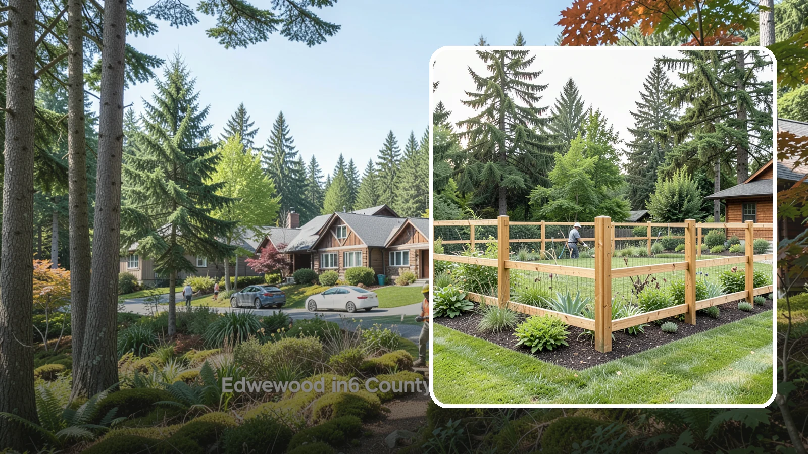 Deer Fencing in Edgewood, Pierce County, WA - Tall, effective deer fencing that protects gardens and landscapes from browsing deer damage.