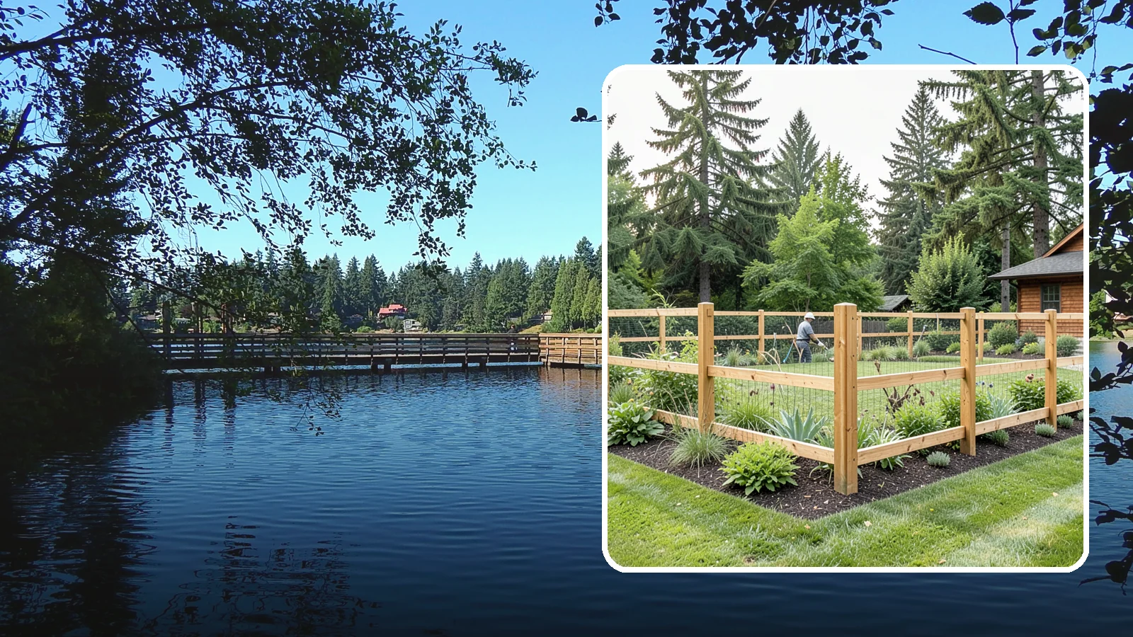 Deer Fencing in Federal Way, King County, WA - Tall, effective deer fencing that protects gardens and landscapes from browsing deer damage.