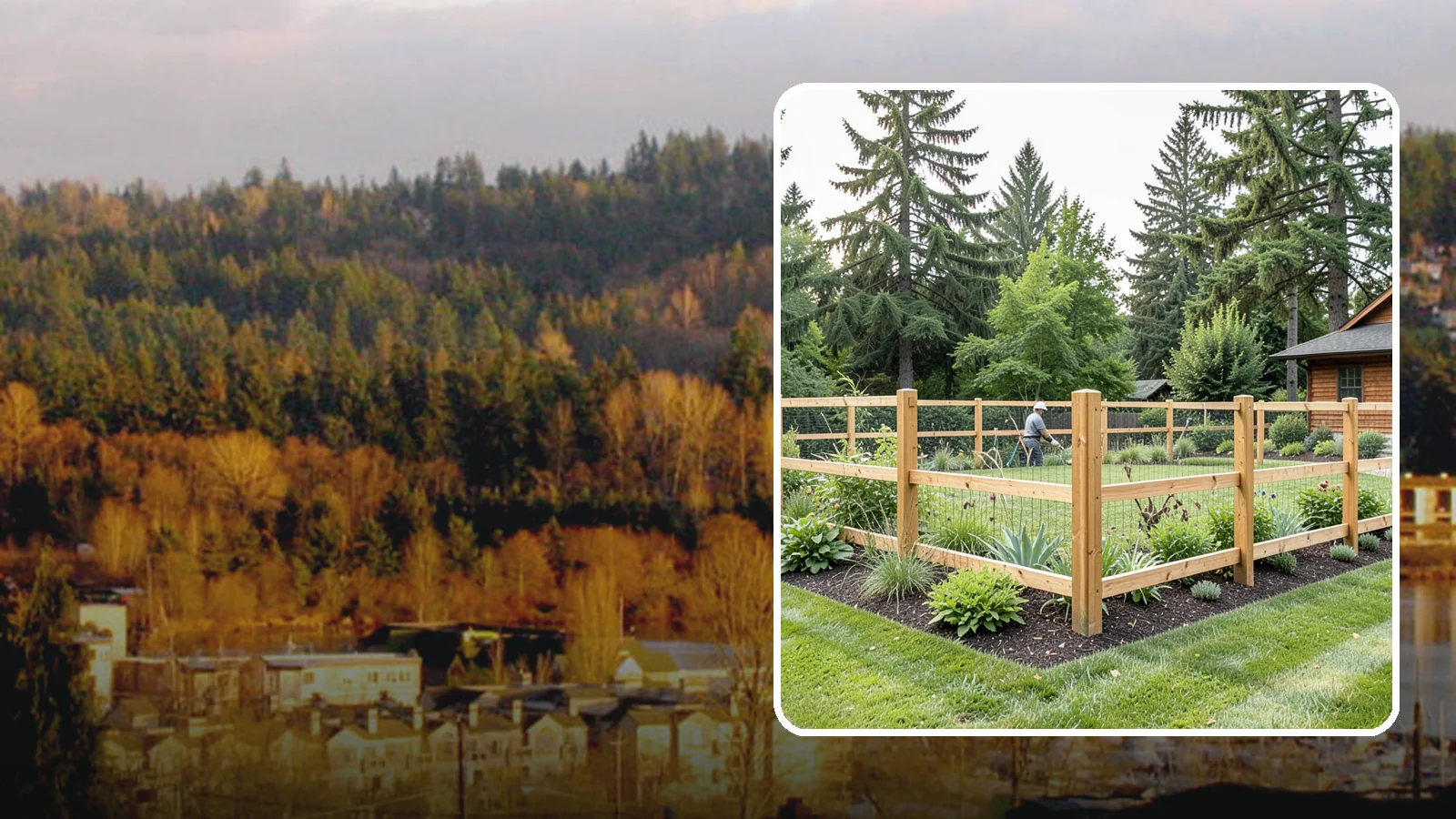 Deer Fencing in Kenmore, King County, WA - Tall, effective deer fencing that protects gardens and landscapes from browsing deer damage.