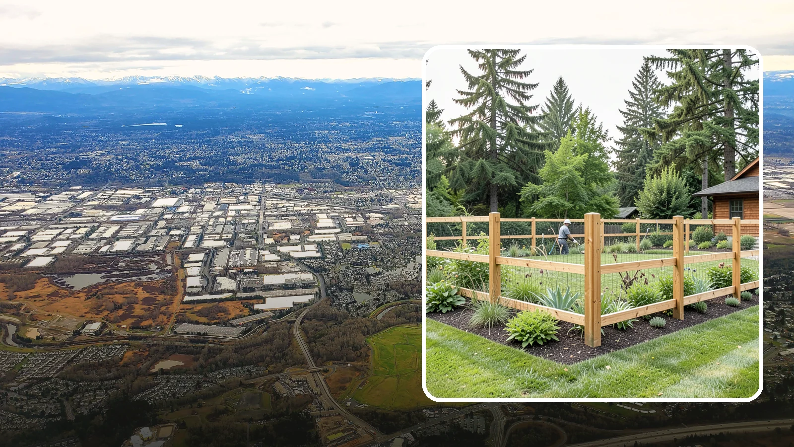 Deer Fencing in Kent, King County, WA - Tall, effective deer fencing that protects gardens and landscapes from browsing deer damage.