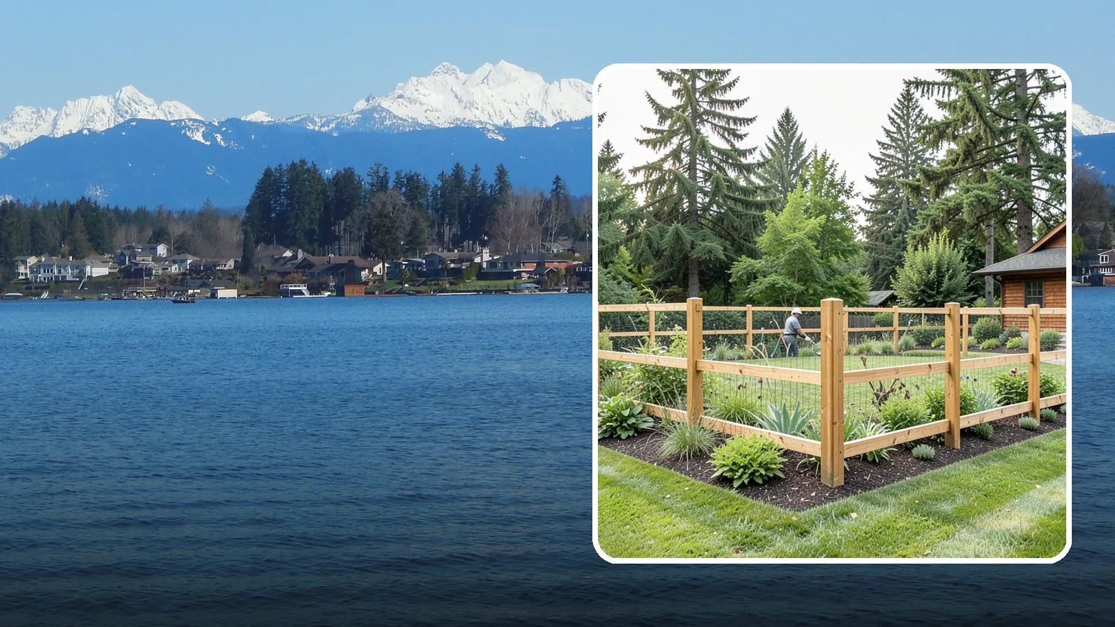 Deer Fencing in Lake Stevens, Snohomish County, WA - Tall, effective deer fencing that protects gardens and landscapes from browsing deer damage.