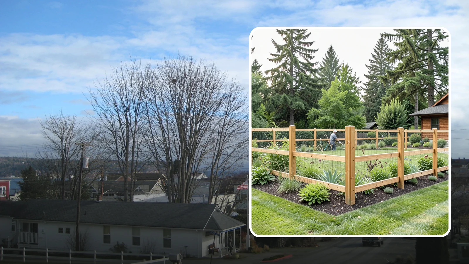 Deer Fencing in Langley, Island County, WA - Tall, effective deer fencing that protects gardens and landscapes from browsing deer damage.