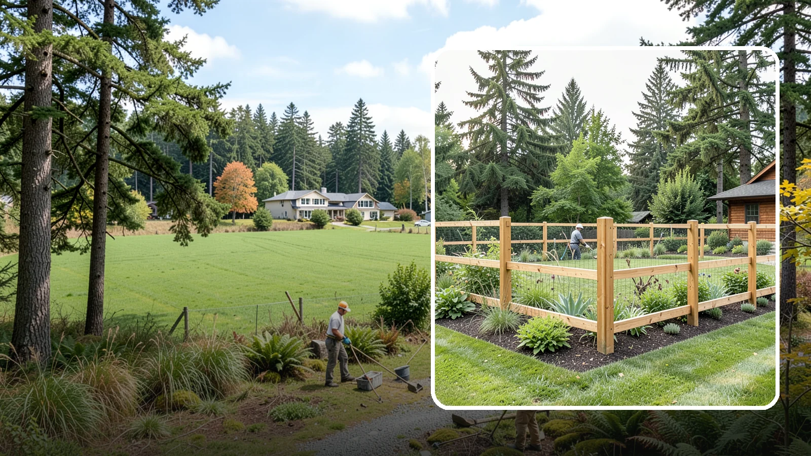 Deer Fencing in Lyman, Skagit County, WA - Tall, effective deer fencing that protects gardens and landscapes from browsing deer damage.