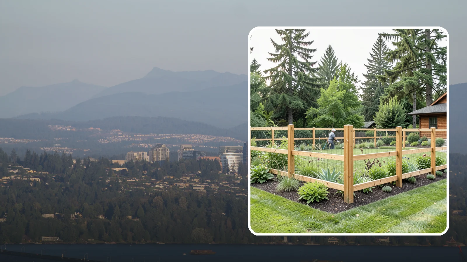 Deer Fencing in Medina, King County, WA - Tall, effective deer fencing that protects gardens and landscapes from browsing deer damage.