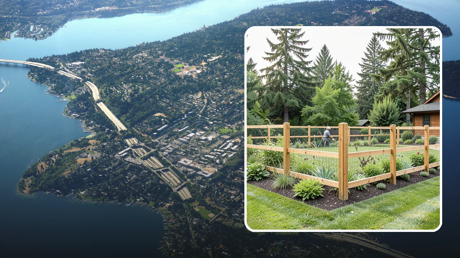 Deer Fencing in Mercer Island, King County, WA - Tall, effective deer fencing that protects gardens and landscapes from browsing deer damage.