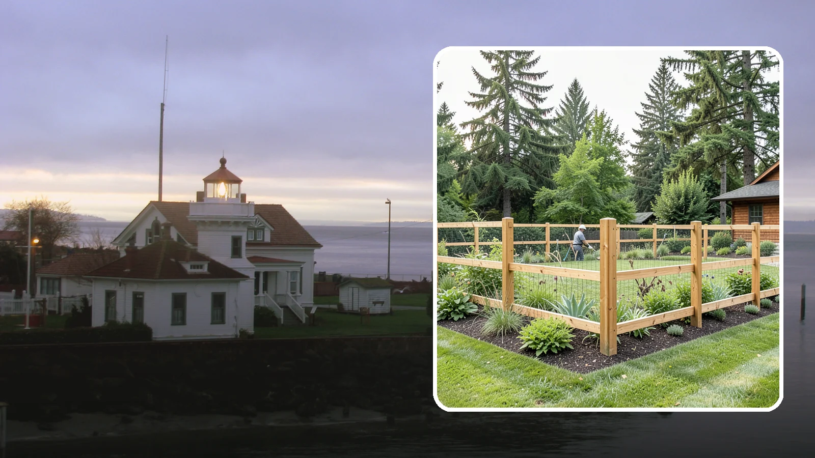 Deer Fencing in Mukilteo, Snohomish County, WA - Tall, effective deer fencing that protects gardens and landscapes from browsing deer damage.