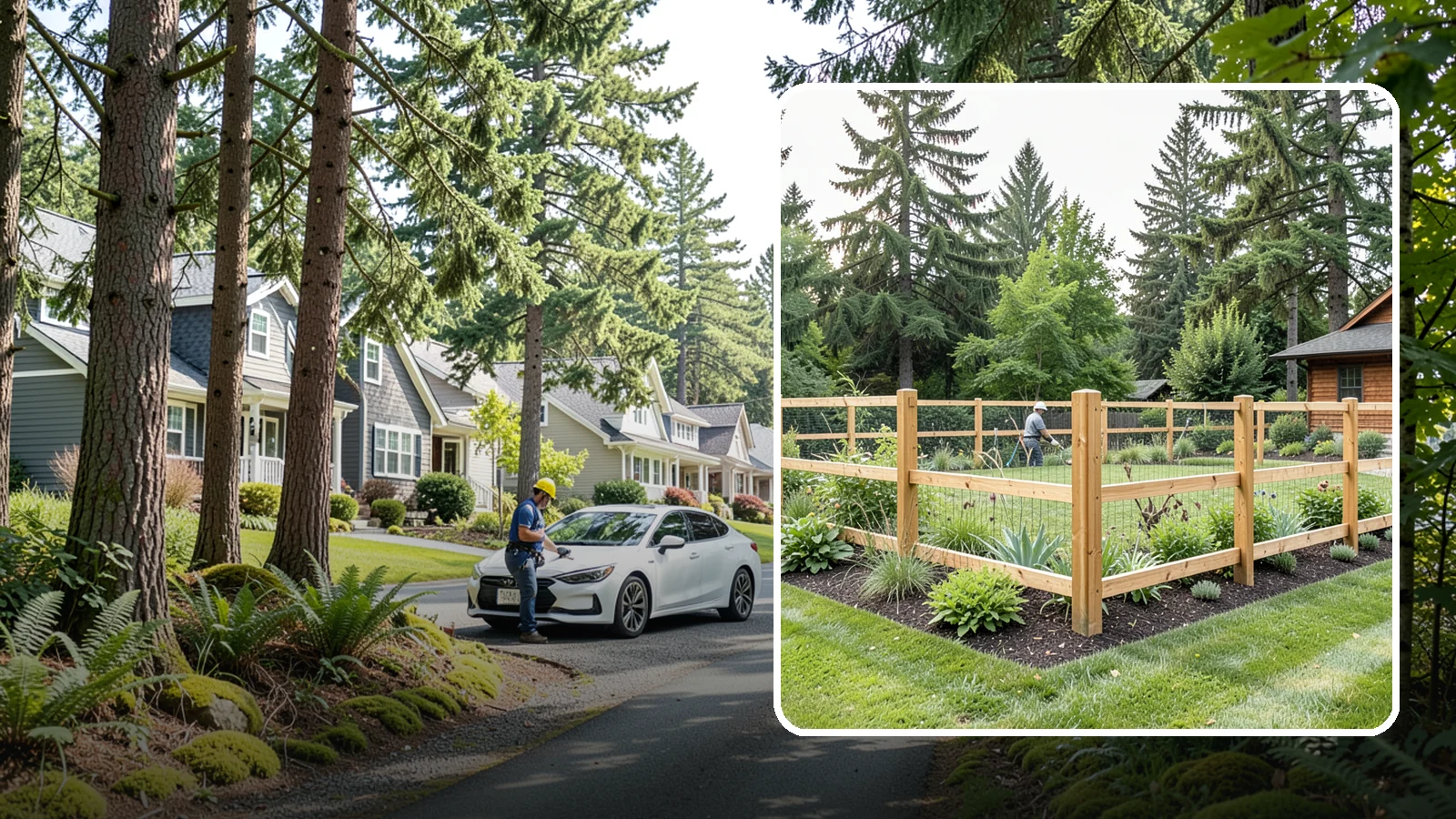 Deer Fencing in Normandy Park, King County, WA - Tall, effective deer fencing that protects gardens and landscapes from browsing deer damage.