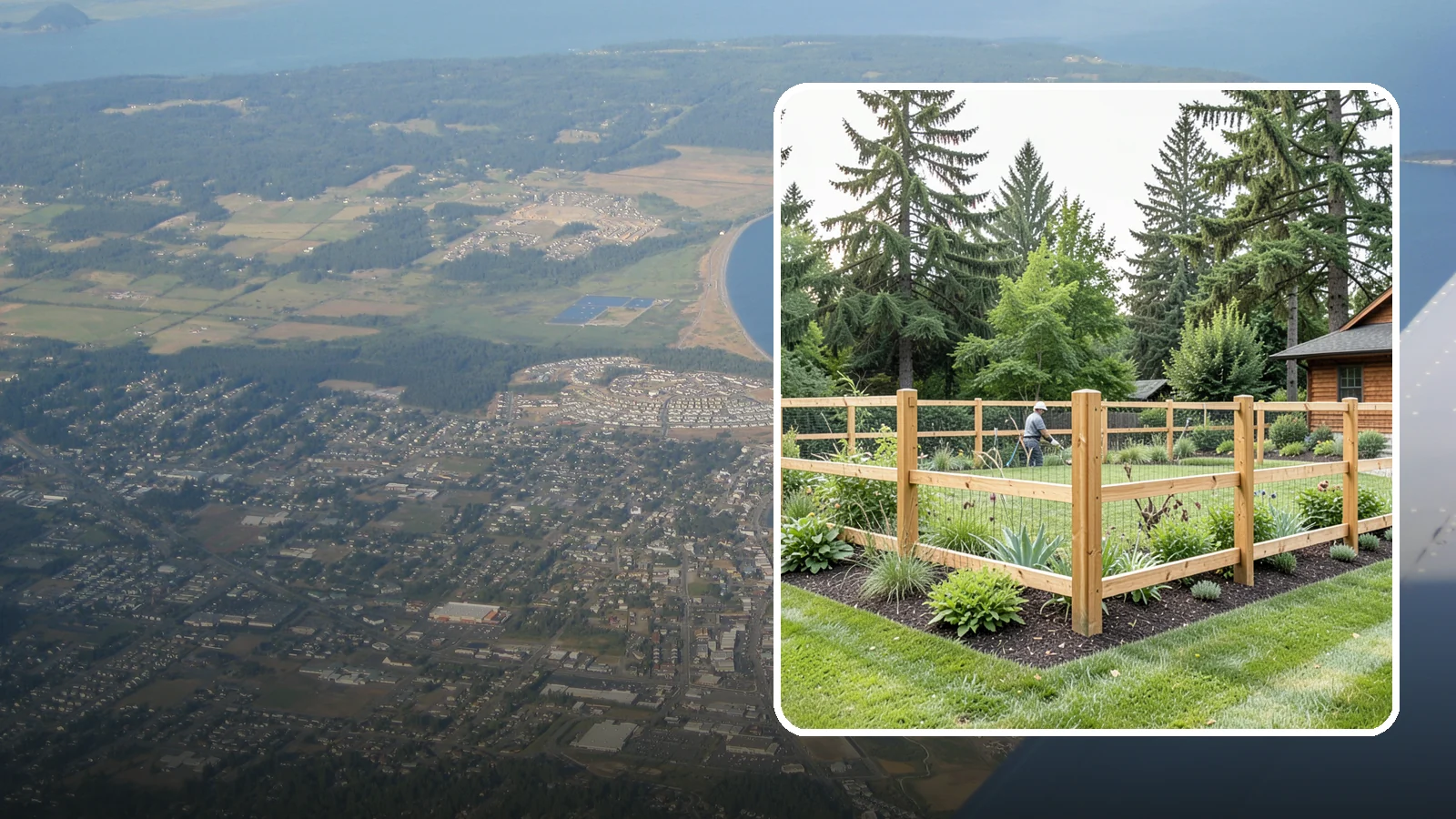 Deer Fencing in Oak Harbor, Island County, WA - Tall, effective deer fencing that protects gardens and landscapes from browsing deer damage.