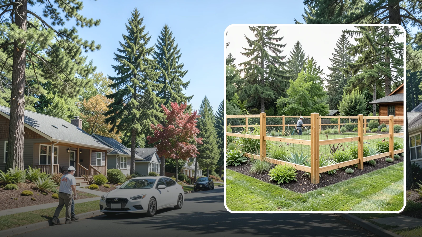 Deer Fencing in Orting, Pierce County, WA - Tall, effective deer fencing that protects gardens and landscapes from browsing deer damage.