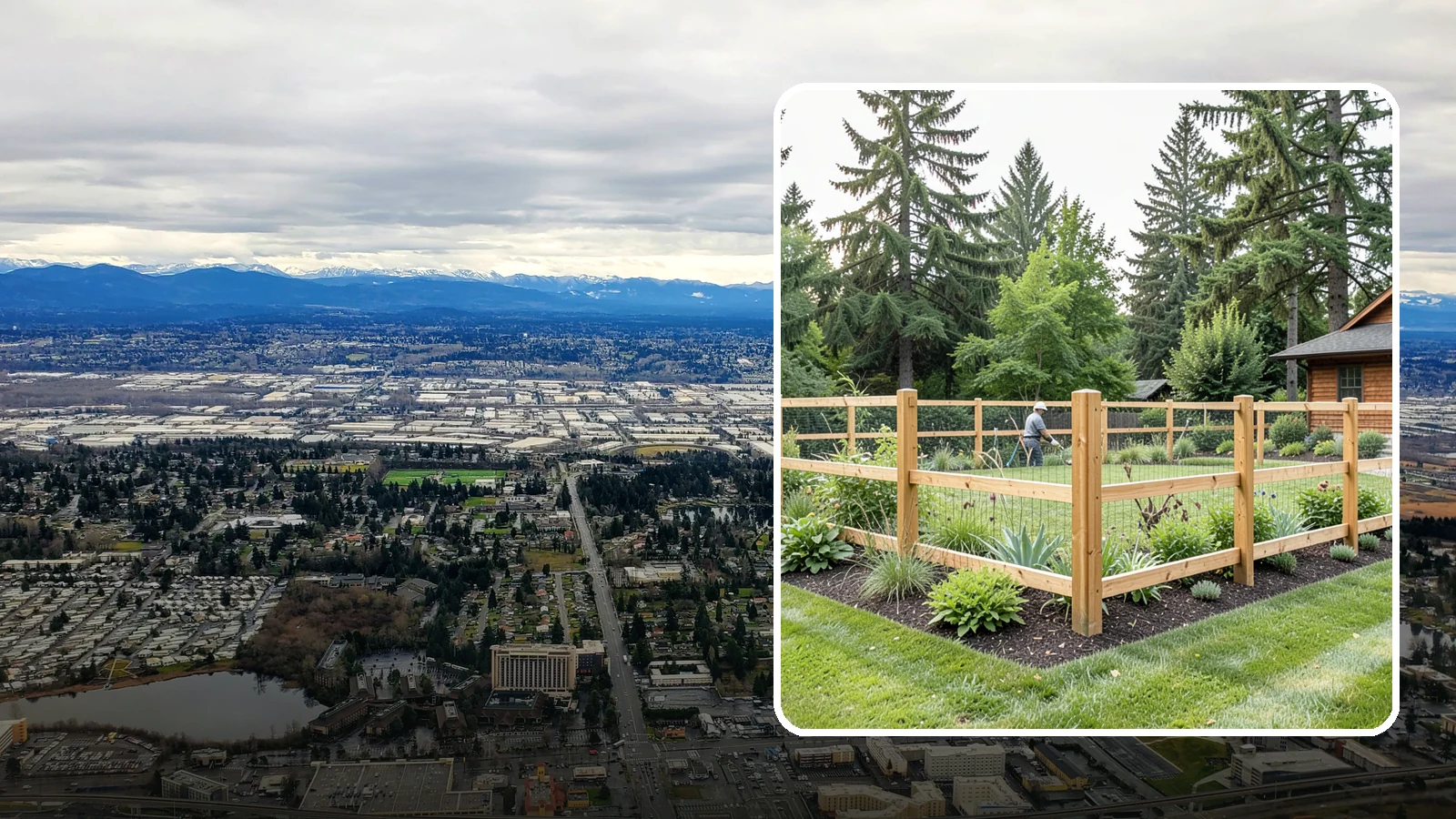 Deer Fencing in SeaTac, King County, WA - Tall, effective deer fencing that protects gardens and landscapes from browsing deer damage.