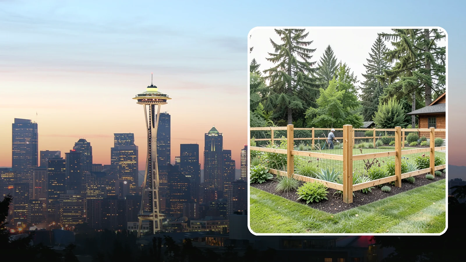 Deer Fencing in Seattle, King County, WA - Tall, effective deer fencing that protects gardens and landscapes from browsing deer damage.