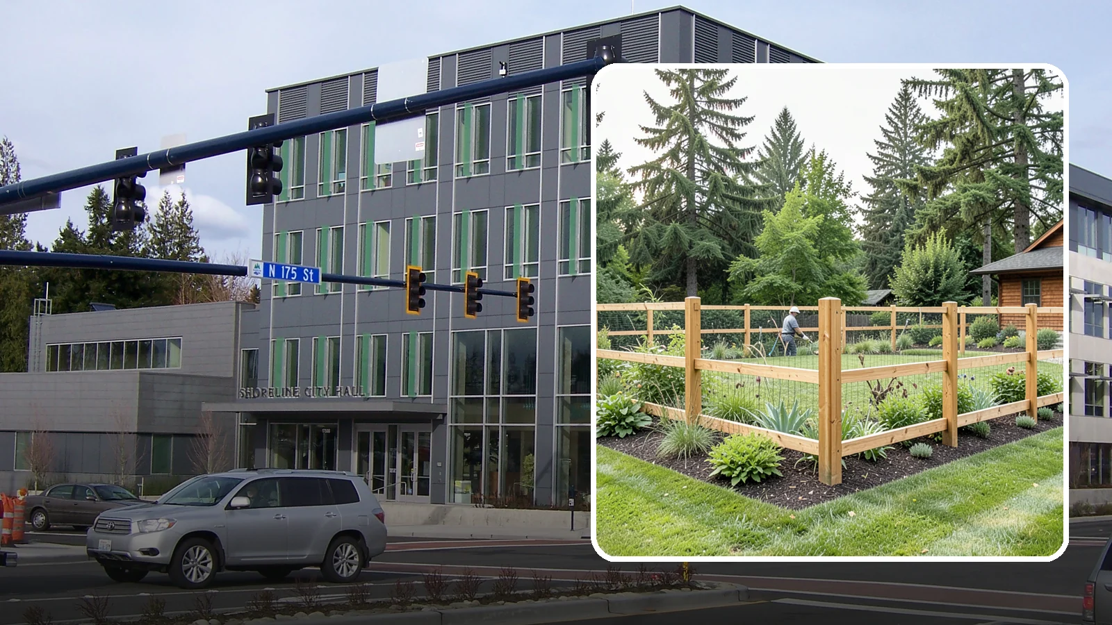 Deer Fencing in Shoreline, King County, WA - Tall, effective deer fencing that protects gardens and landscapes from browsing deer damage.