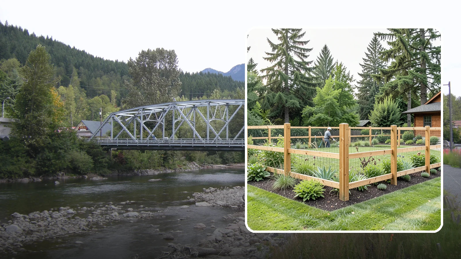 Deer Fencing in Skykomish, King County, WA - Tall, effective deer fencing that protects gardens and landscapes from browsing deer damage.