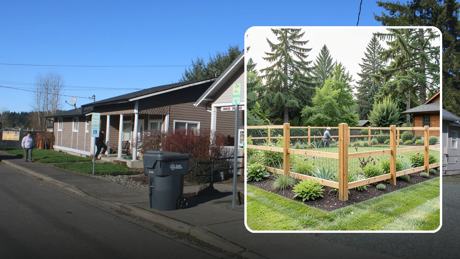Deer Fencing in South Prairie, Pierce County, WA - Tall, effective deer fencing that protects gardens and landscapes from browsing deer damage.