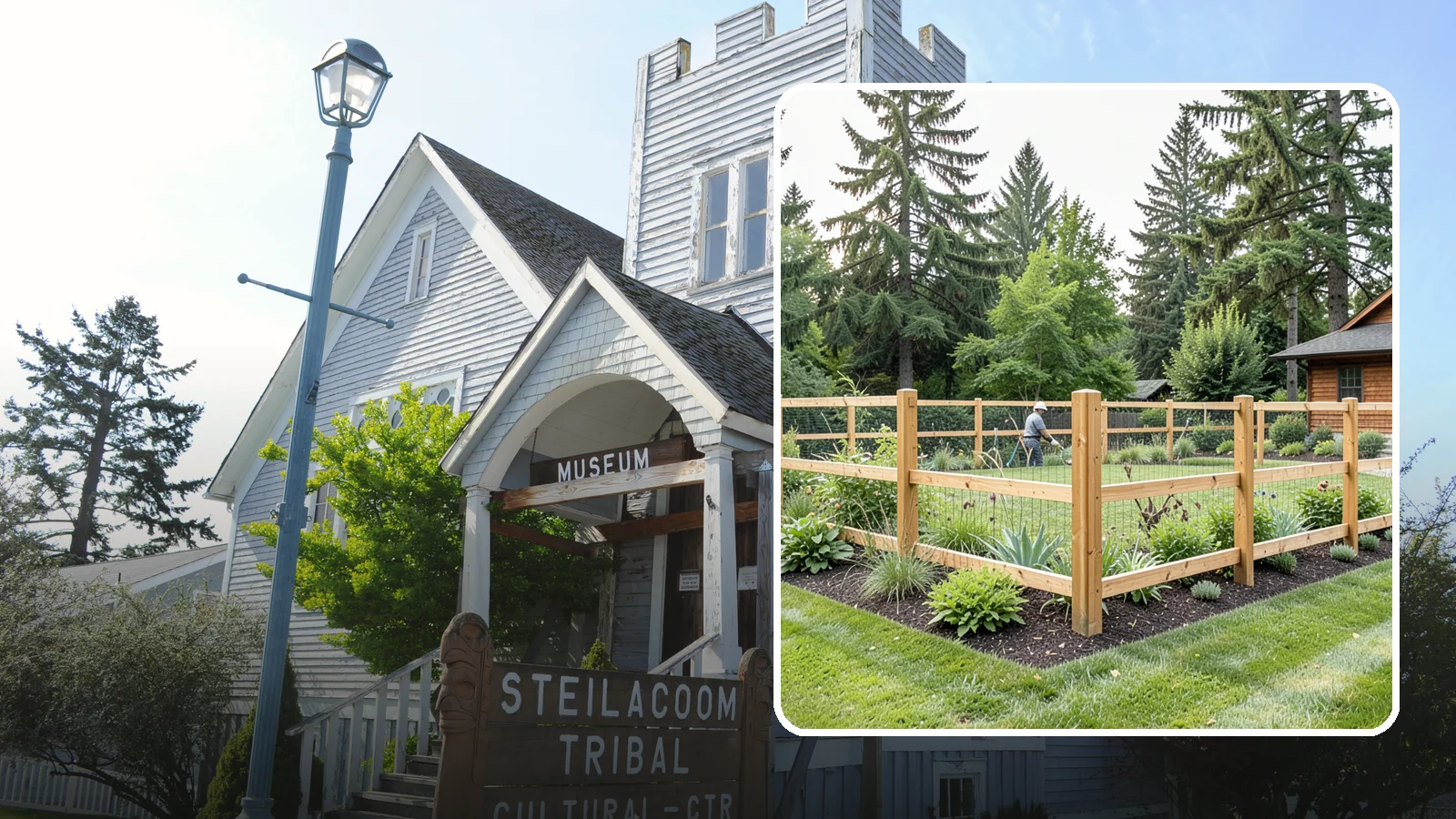 Deer Fencing in Steilacoom, Pierce County, WA - Tall, effective deer fencing that protects gardens and landscapes from browsing deer damage.