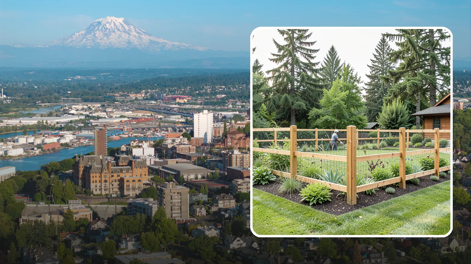 Deer Fencing in Tacoma, Pierce County, WA - Tall, effective deer fencing that protects gardens and landscapes from browsing deer damage.
