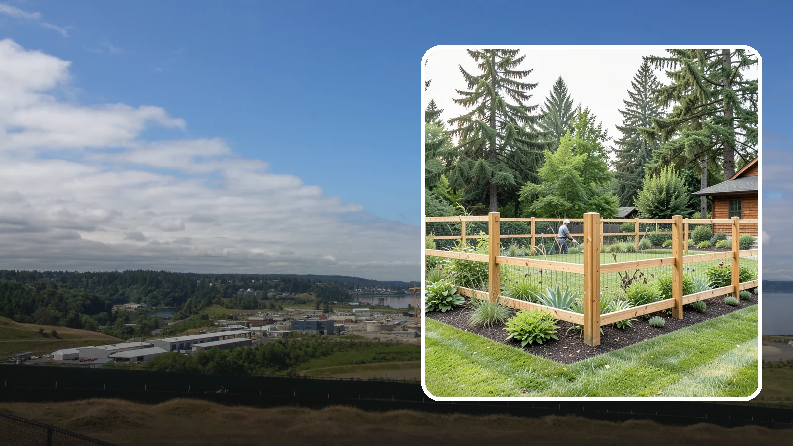Deer Fencing in University Place, Pierce County, WA - Tall, effective deer fencing that protects gardens and landscapes from browsing deer damage.
