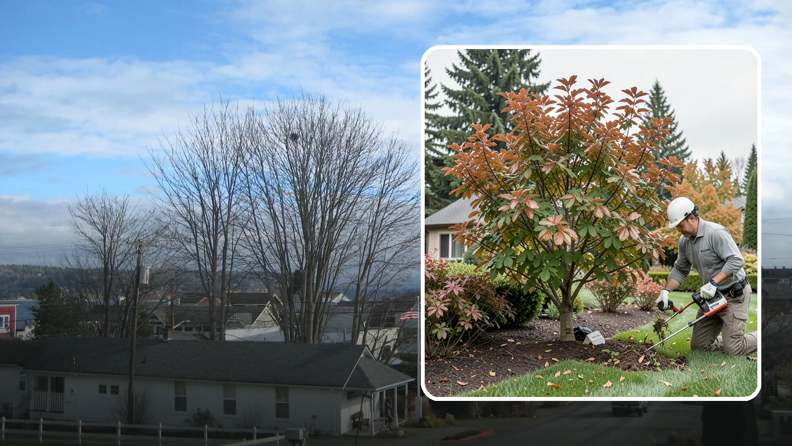 Dogwood Pruning in Langley, Island County, WA - Light, careful pruning for dogwoods that preserves their layered form and spring flowers.