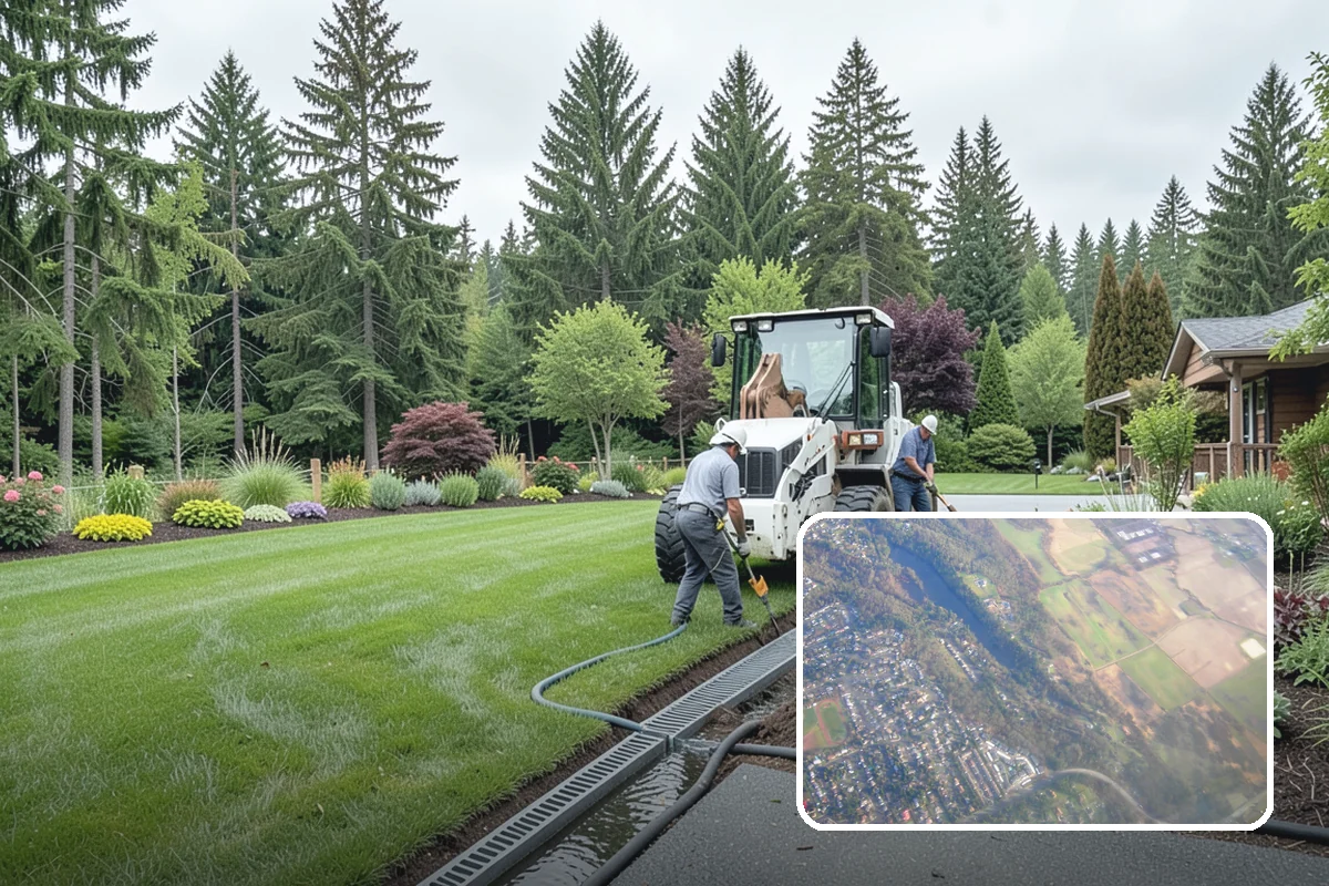 Downspout Burial in Algona, King County, WA - Moves roof runoff away from the foundation