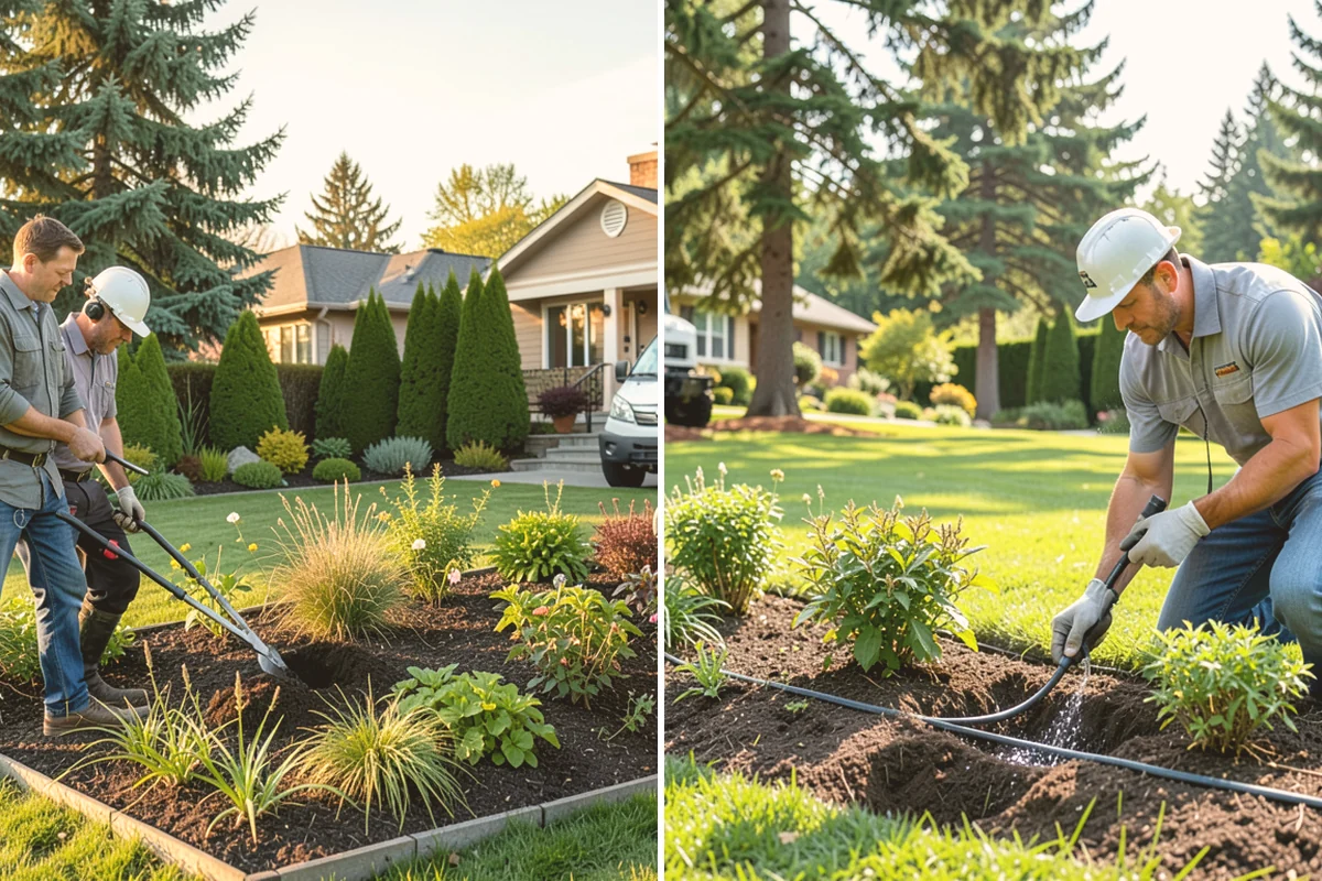 Downspout Burial in Bothell, King County, WA - Locate each downspout and plan the buried routing