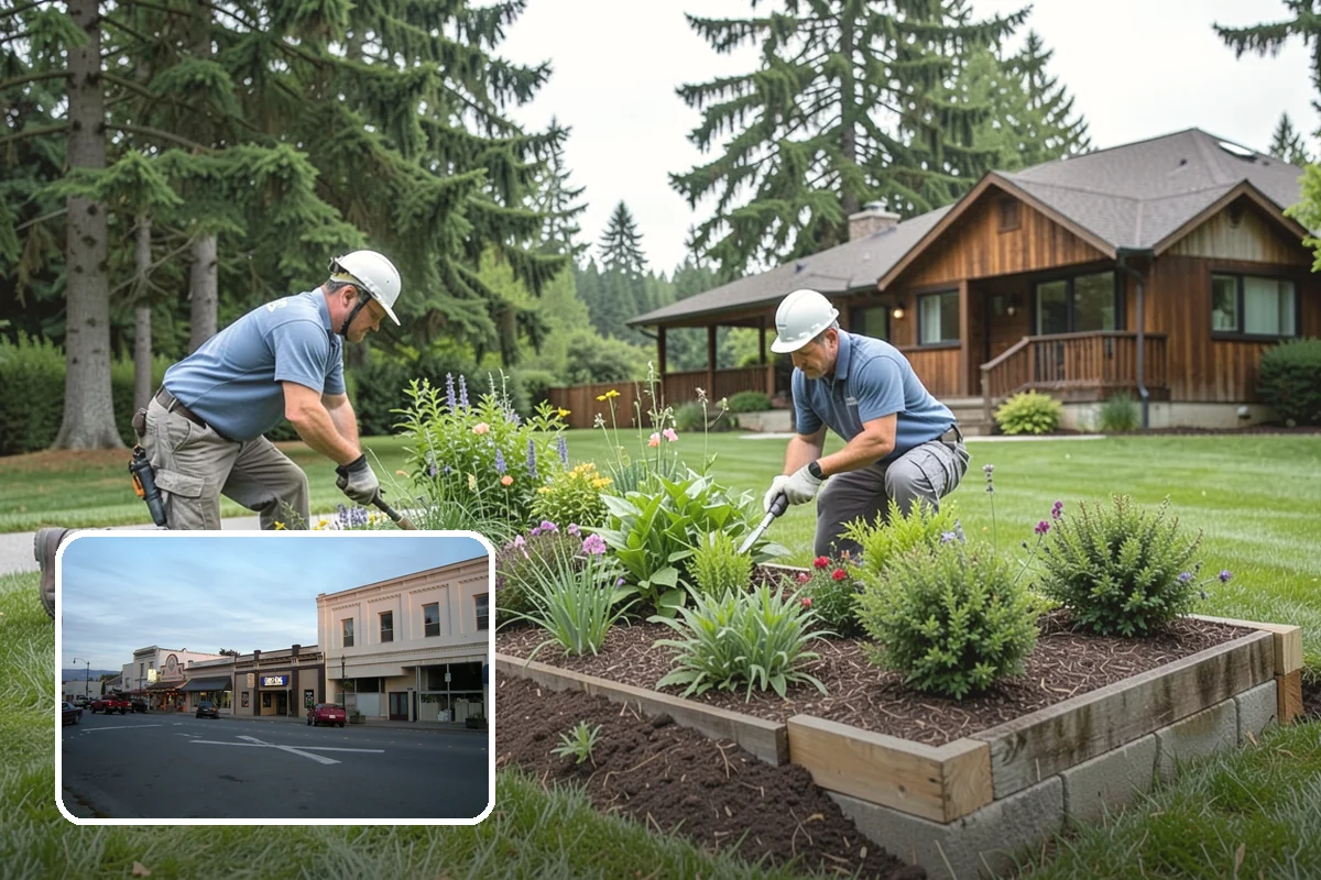 Downspout Burial in Burlington, Skagit County, WA - Moves roof runoff away from the foundation