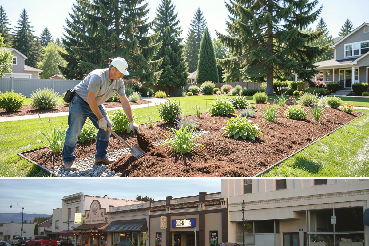Downspout Burial in Burlington, Skagit County, WA - Can be installed year-round, though drier summer soils make trenching and surface restoration quicker and cleaner.