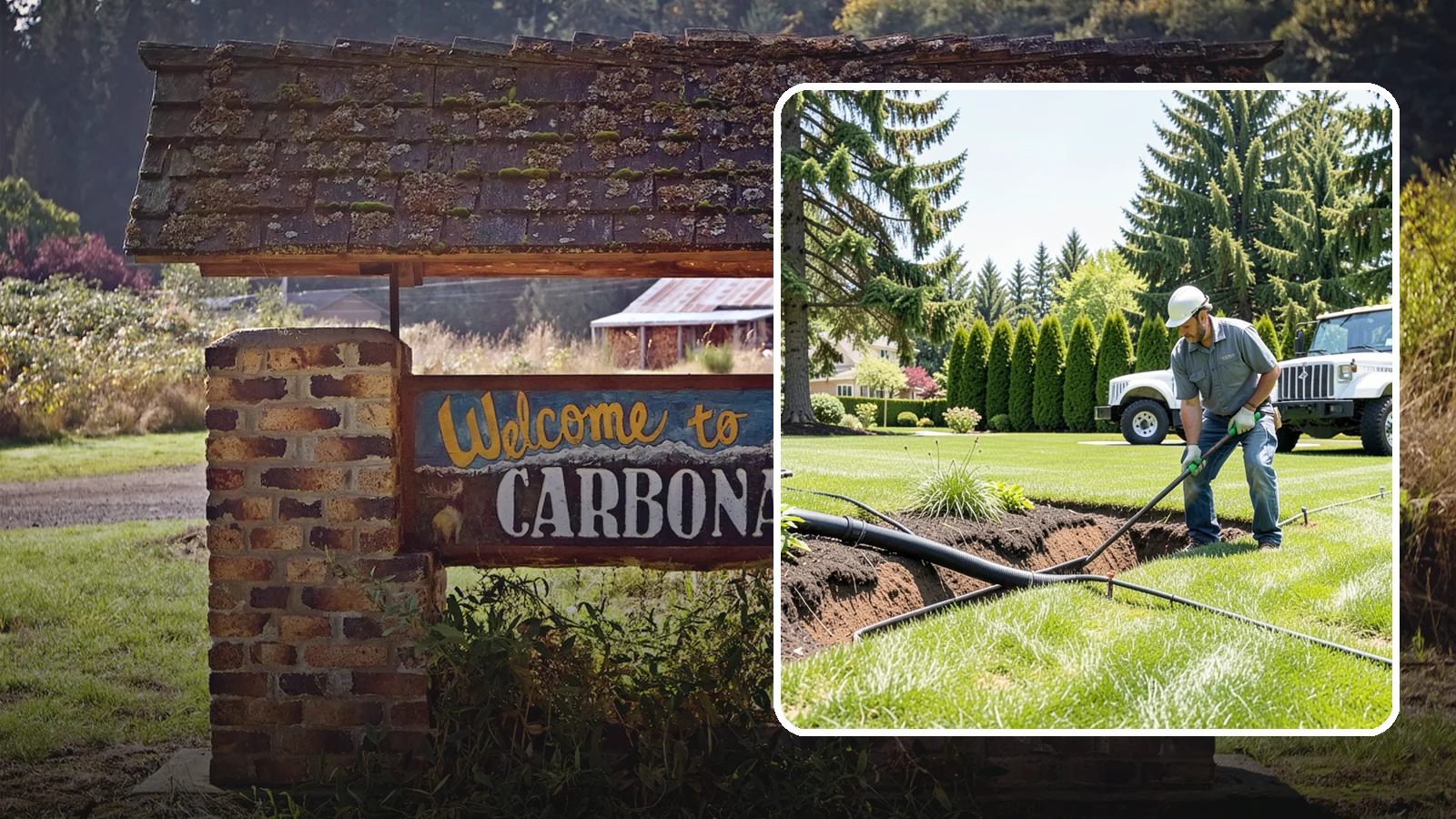 Downspout Burial in Carbonado, Pierce County, WA - We bury and pipe your downspout discharge underground, carrying roof runoff well away from the foundation to a safe outlet.