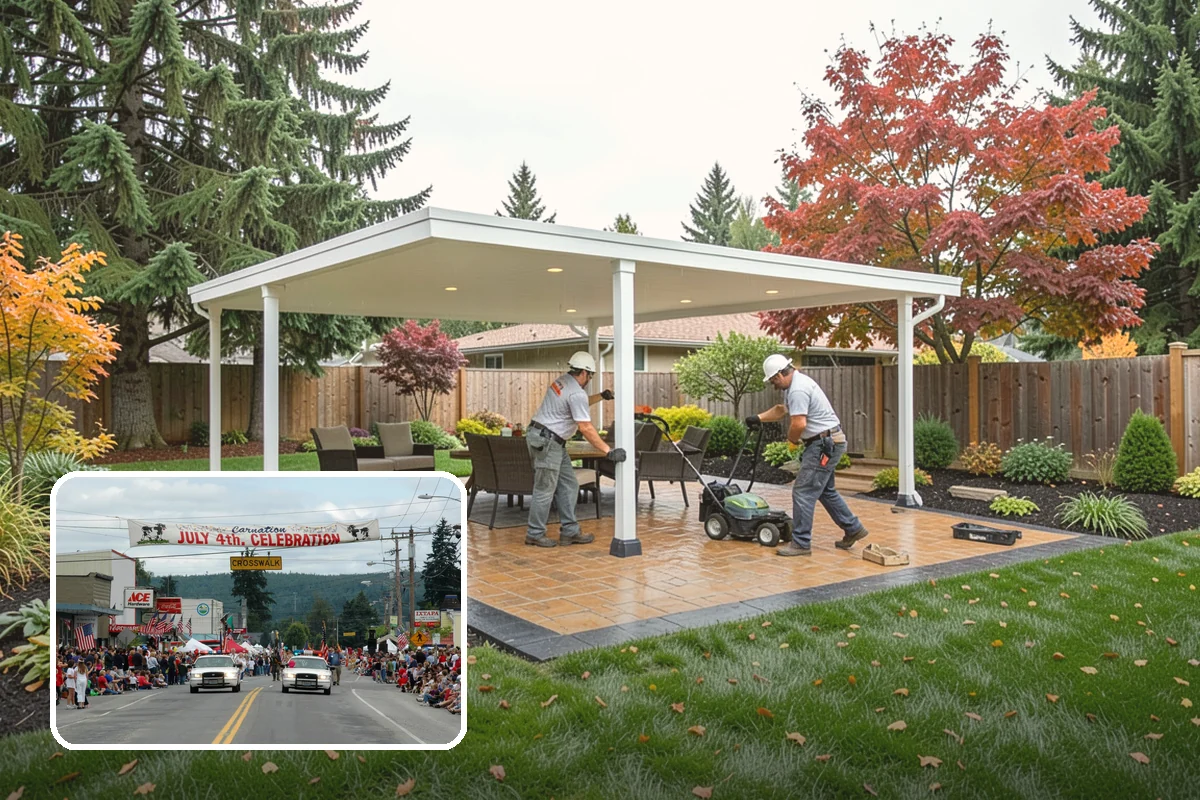 Downspout Burial in Carnation, King County, WA - Moves roof runoff away from the foundation