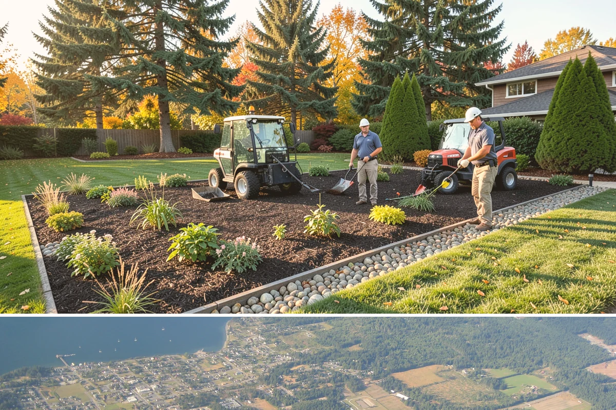 Downspout Burial in Coupeville, Island County, WA - Can be installed year-round, though drier summer soils make trenching and surface restoration quicker and cleaner.