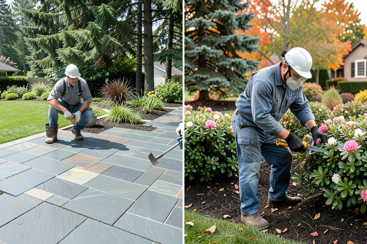 Downspout Burial in DuPont, Pierce County, WA - Locate each downspout and plan the buried routing