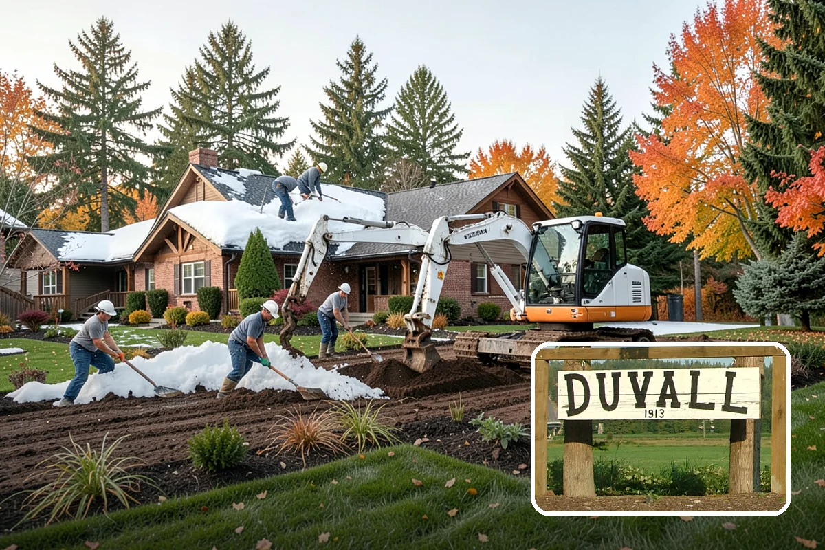 Downspout Burial in Duvall, King County, WA - Moves roof runoff away from the foundation