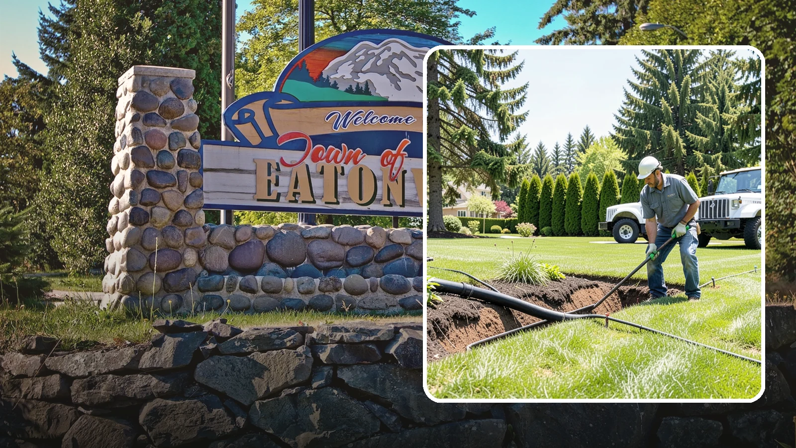 Downspout Burial in Eatonville, Pierce County, WA - We bury and pipe your downspout discharge underground, carrying roof runoff well away from the foundation to a safe outlet.