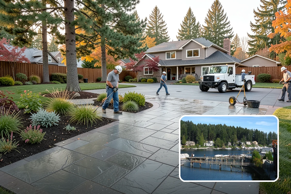 Downspout Burial in Gig Harbor, Pierce County, WA - Moves roof runoff away from the foundation