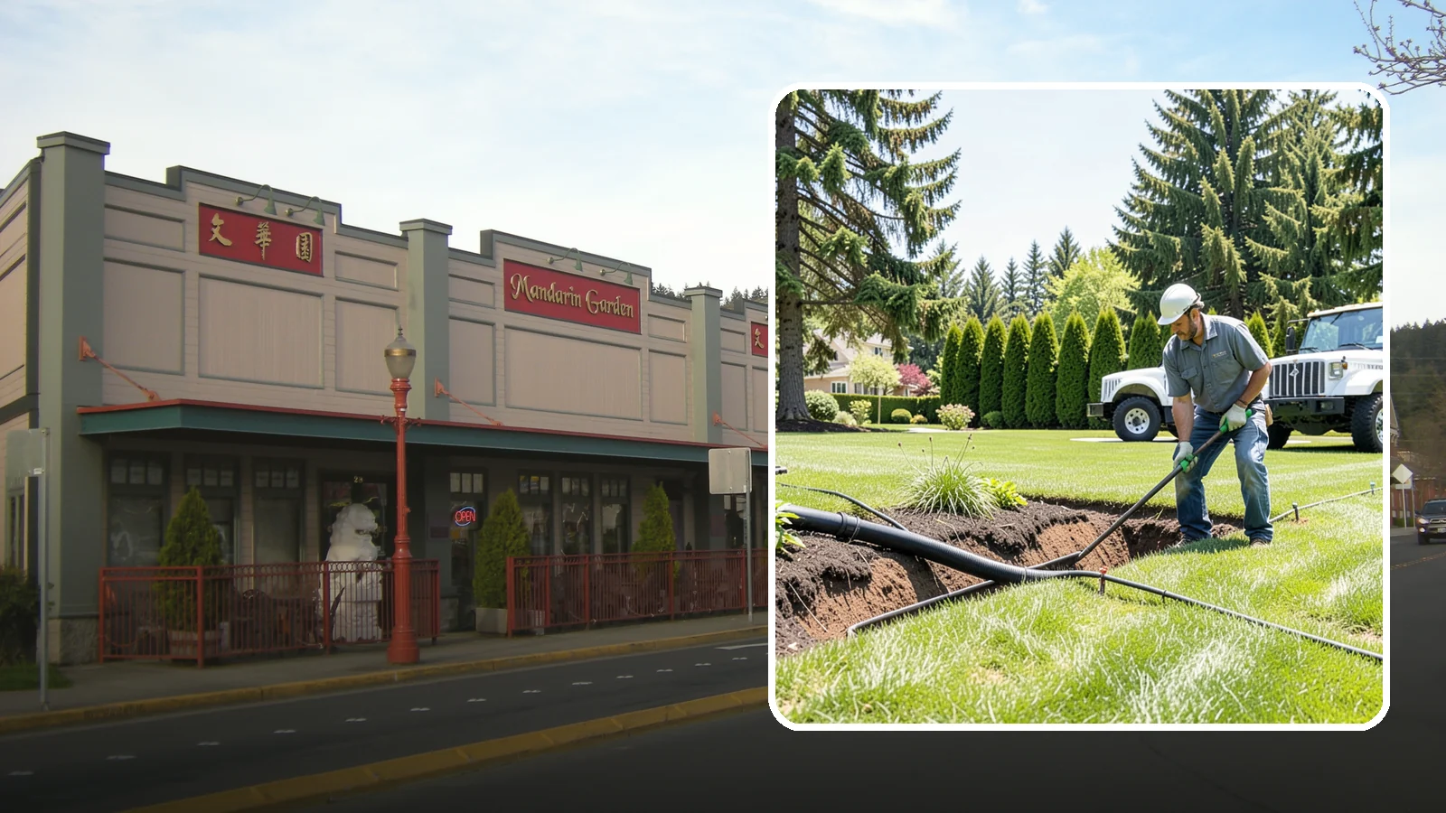 Downspout Burial in Issaquah, King County, WA - We bury and pipe your downspout discharge underground, carrying roof runoff well away from the foundation to a safe outlet.