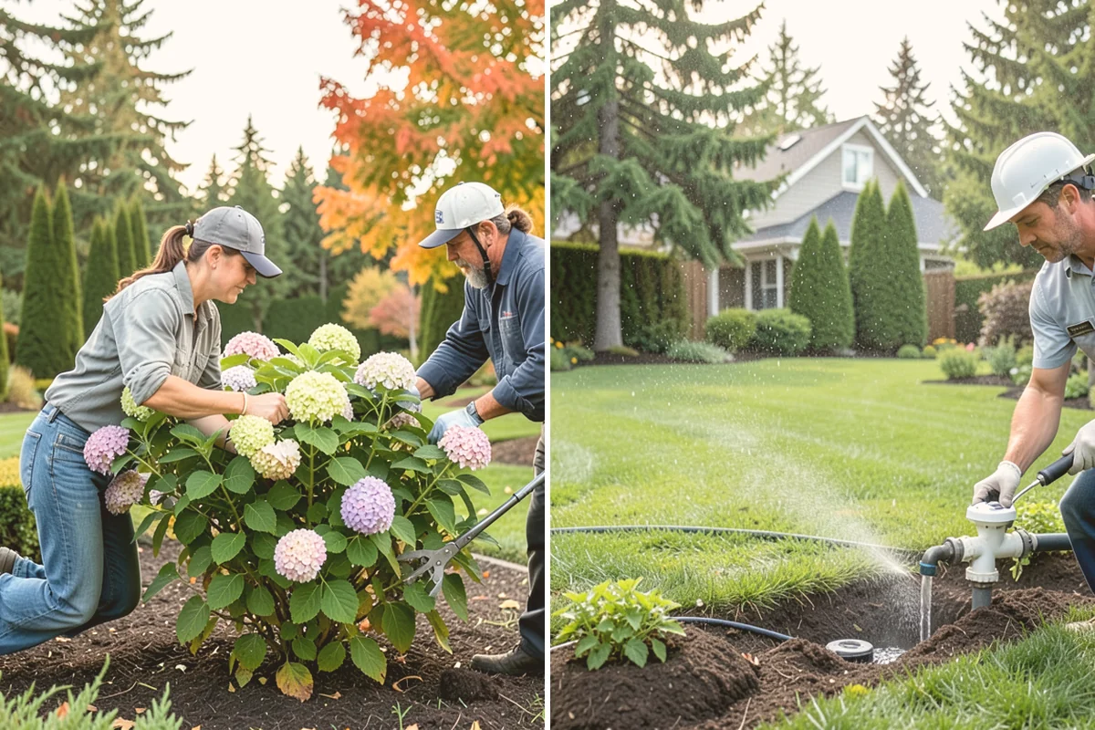 Downspout Burial in Kirkland, King County, WA - Locate each downspout and plan the buried routing