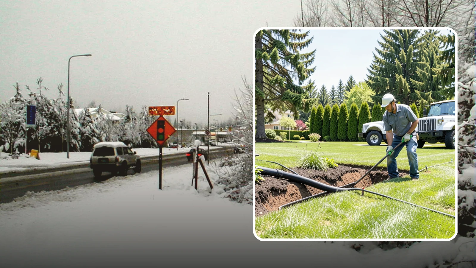 Downspout Burial in Newcastle, King County, WA - We bury and pipe your downspout discharge underground, carrying roof runoff well away from the foundation to a safe outlet.